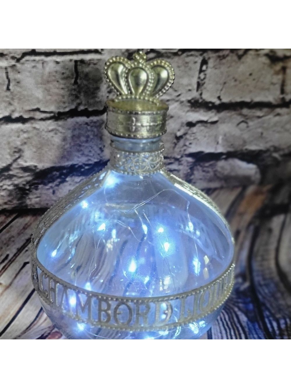 Vintage Chambord Royal Deluxe Liqueur Bottle Fairy Lights - Picture 2 of 8